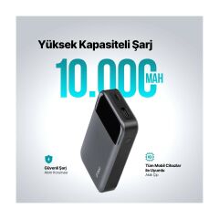Ttec 2BB214UG Recharger Pro LCD 10.000 Mah Pd 30W Taşınabilir Hızlı Şarj Aleti/Powerbank