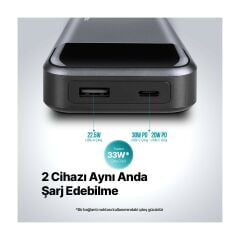 Ttec 2BB214UG Recharger Pro LCD 10.000 Mah Pd 30W Taşınabilir Hızlı Şarj Aleti/Powerbank