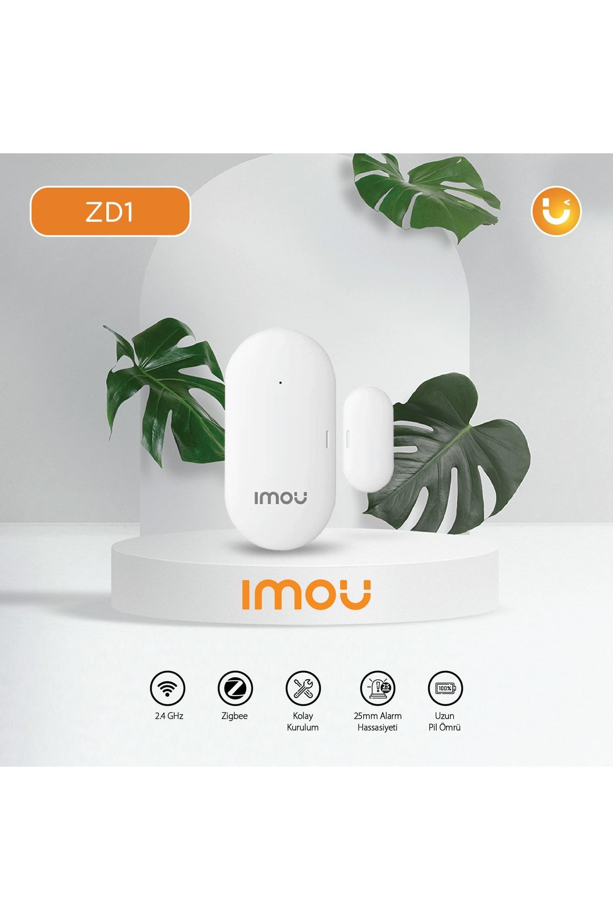 Imou ZD1 Kablosuz Mini Manyetik Kontak -  Kablosuz Alarm