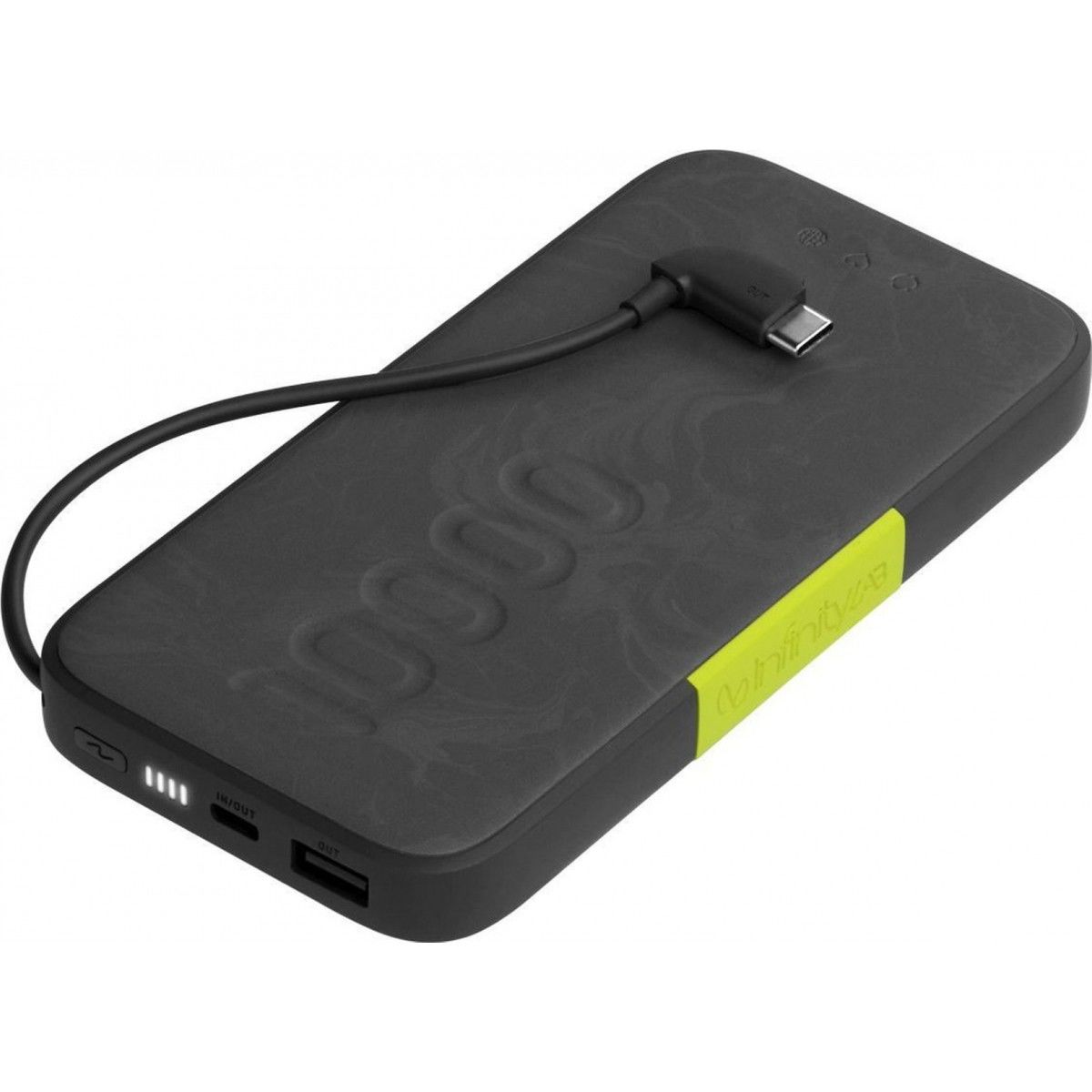 Infinity Lab Instantgo 10.000 Mah Usb-C Kablolu Siyah Powerbank