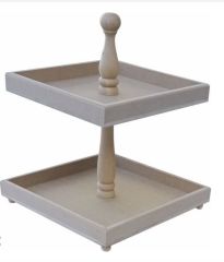 2 Katlı Kare Sunumluk