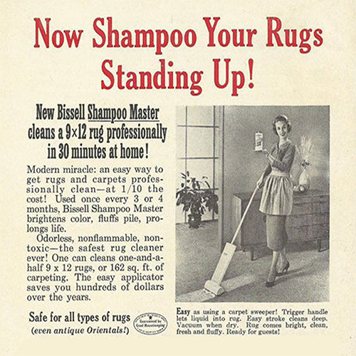 1956 - BISSELL süpürücüler İngiliz Kraliyet Ailesi tarafından kullanıldı ve ilk halı yıkayıcı icat edildi.