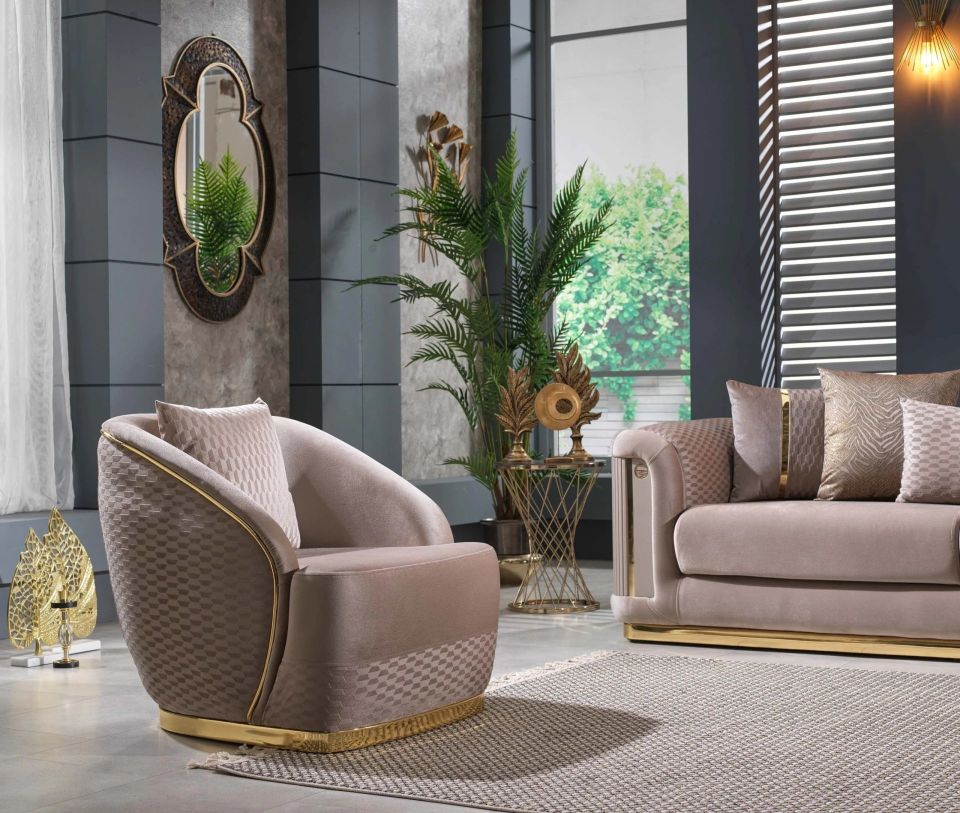 Lüks Sabit Kanepe ve Koltuk Takımı Elegance