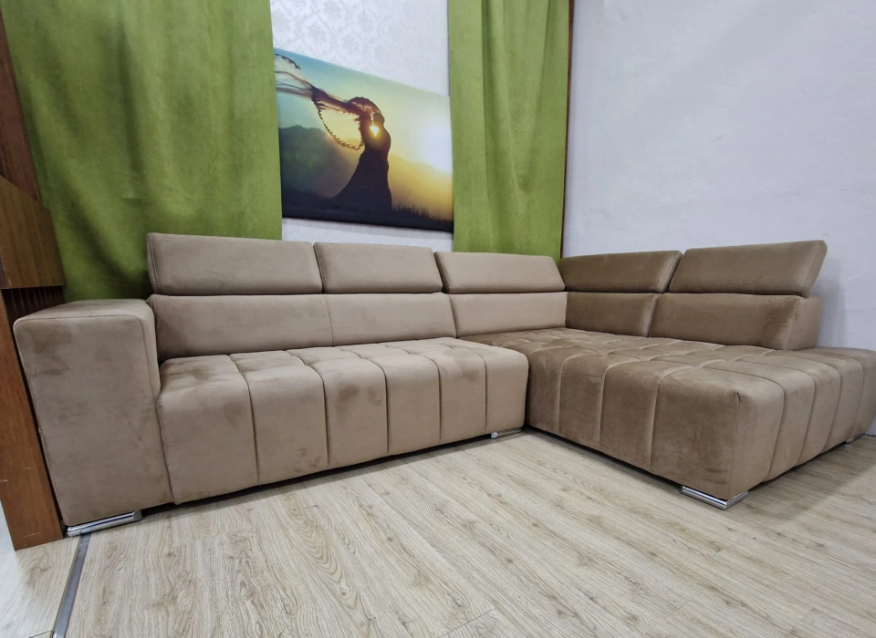 Ayarlanabilir Focus Koltuk Başlıklarına Sahip Modern Sabit Köşe