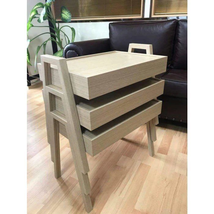3'Lü Set Enjoy Sehpalar, Bej