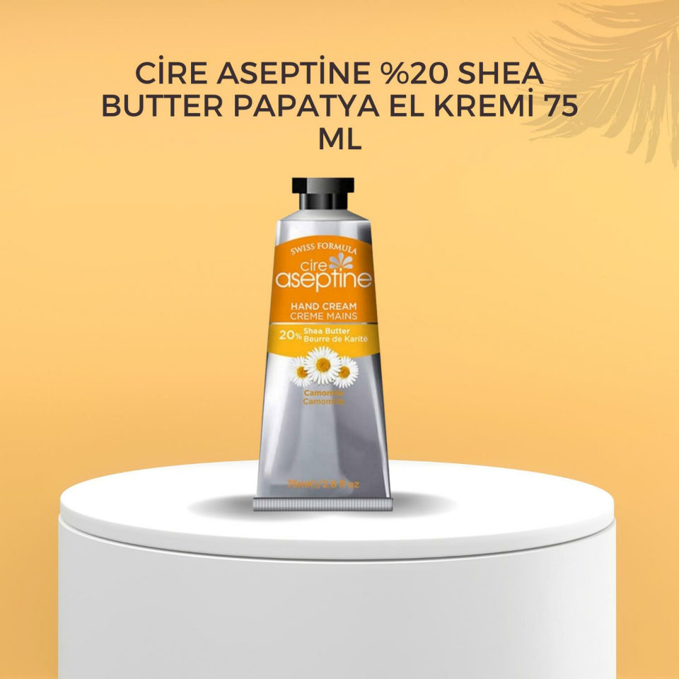 Cire Aseptine %20 Shea Butter Papatya El Kremi 75 ml
