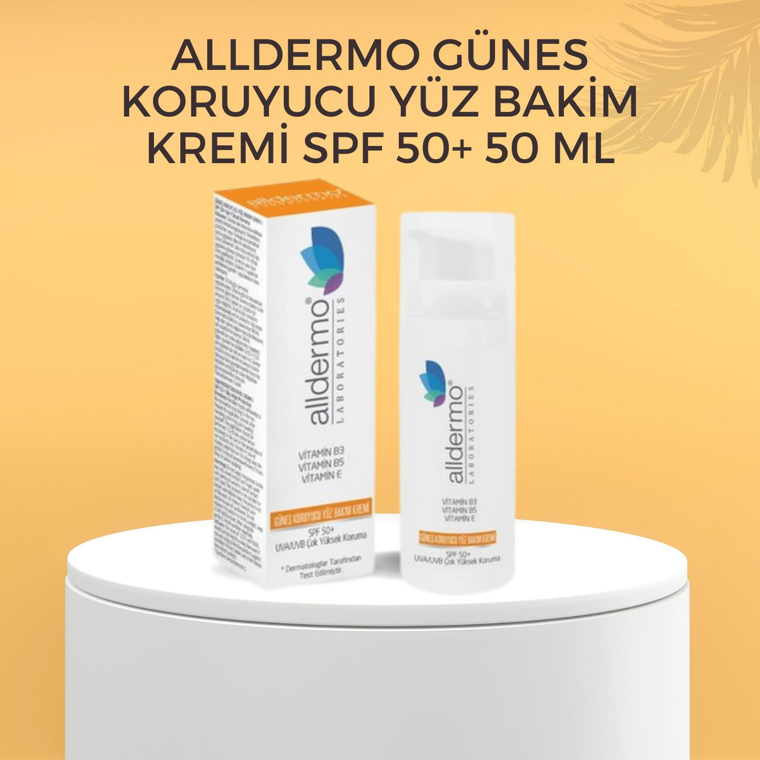 Alldermo Günes Koruyucu Yüz Bakim Kremi SPF 50+ 50 ml