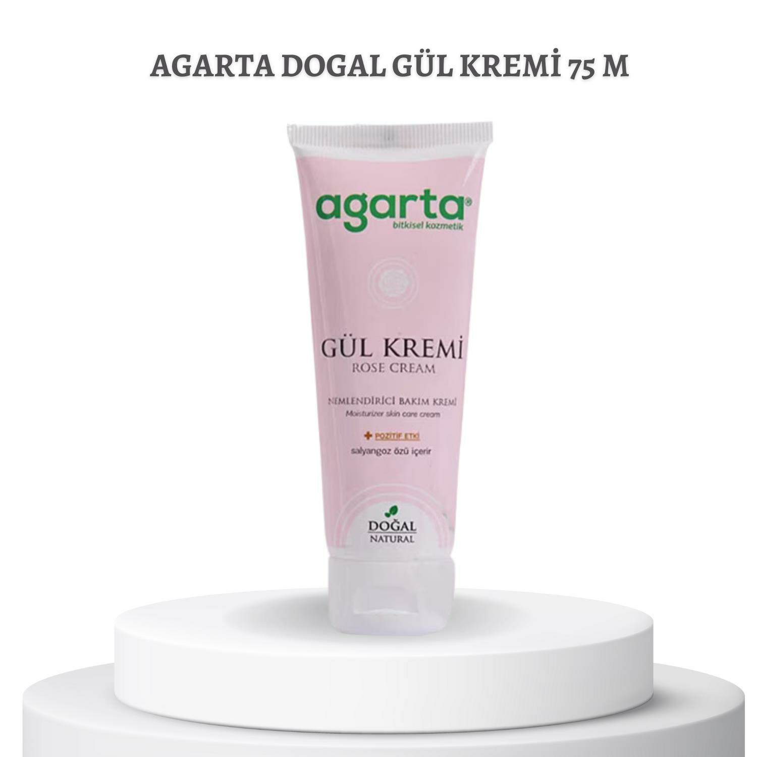 Agarta Dogal Gül Kremi 75 m