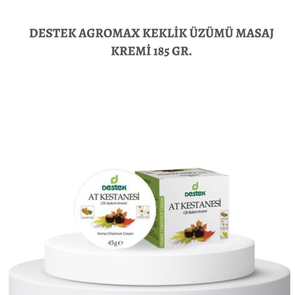 Destek Agromax Keklik Üzümü Masaj Kremi 185 gr