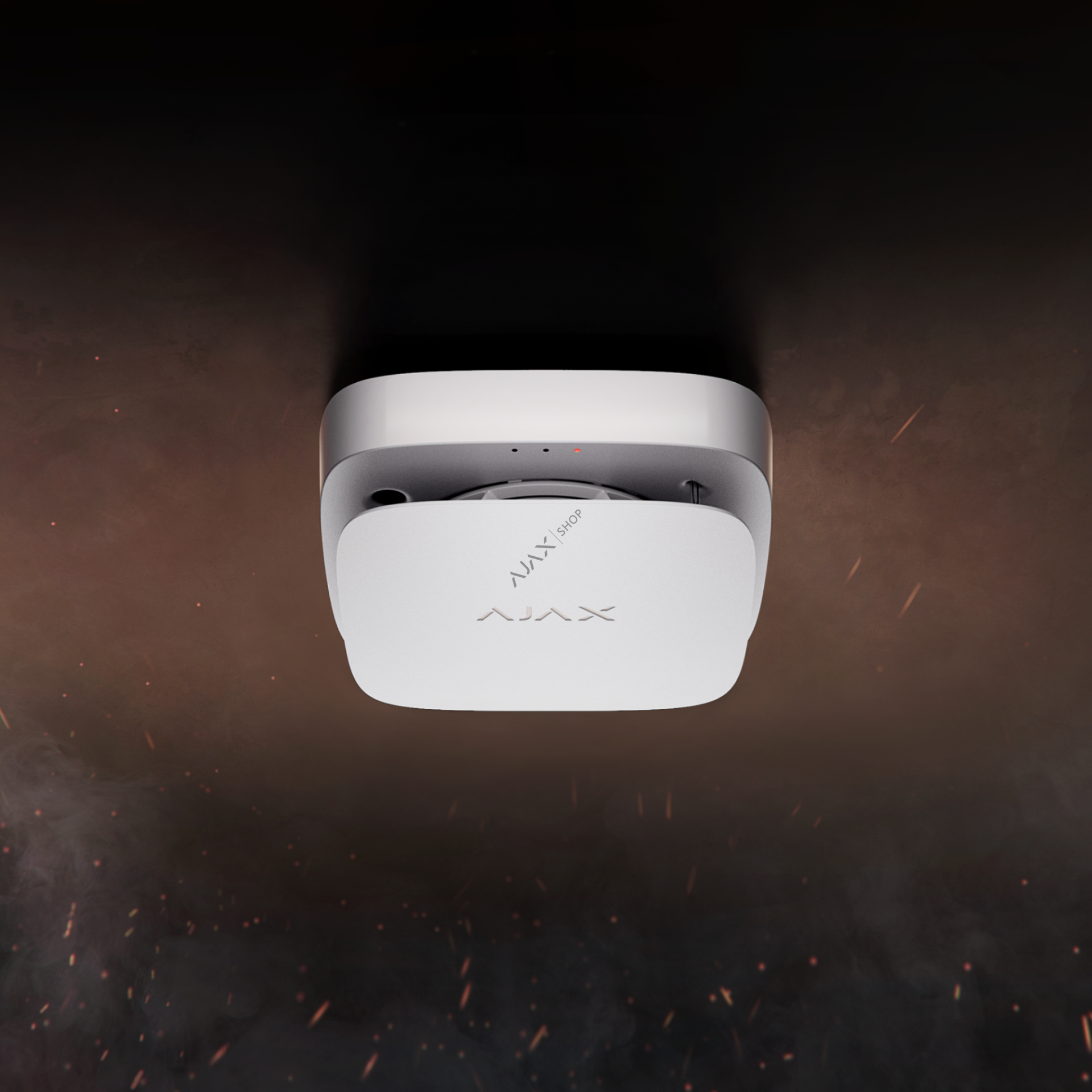 AJAX FireProtect 2 RB Plus Değiştirilebilir Pilli Isı, Duman ve CO Dedektörü