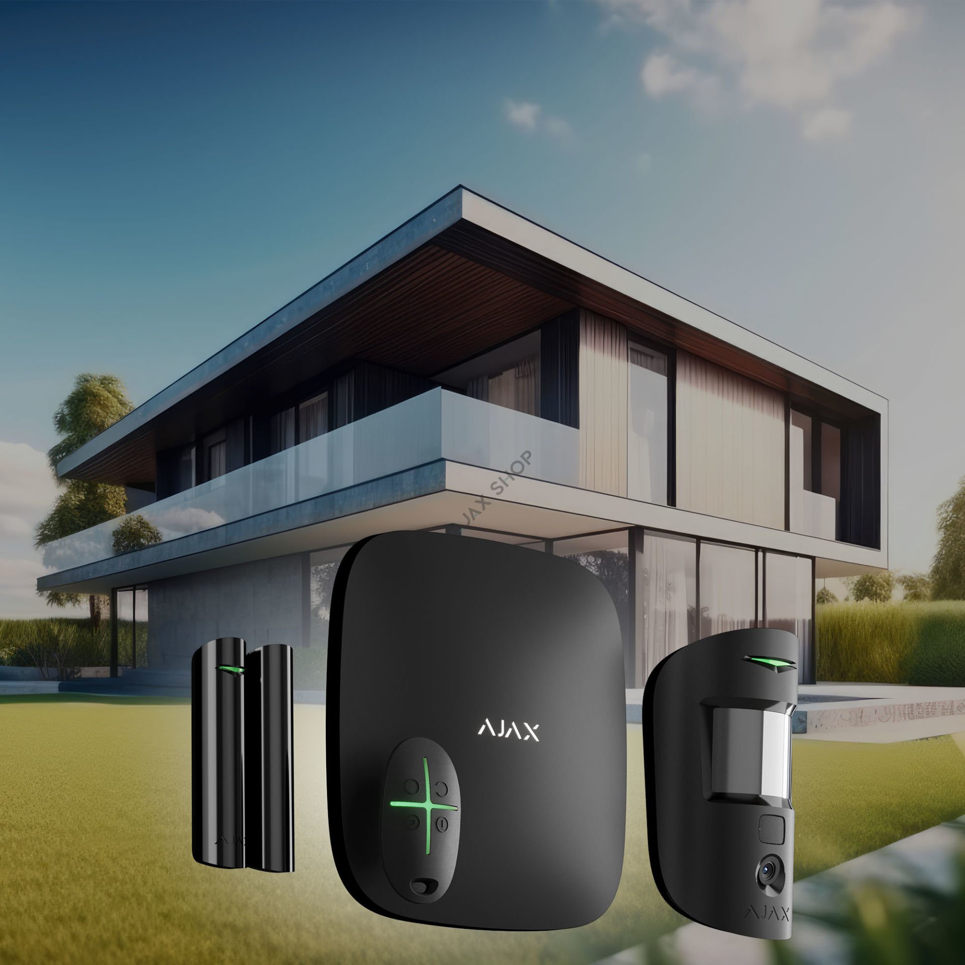 AJAX Hub 2 Kit Cam Kablosuz Kameralı Dedektörlü Alarm Seti