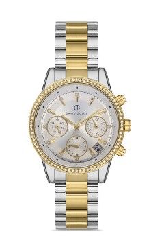 DAVID GUNER DG-8301LA-D1 Gold Gümüş Renk Çelik Kadın Kol Saati Modeli