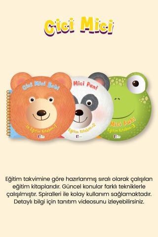 Cici Mici 2 Yaş (24+) Ay Okul Öncesi Eğitim Seti