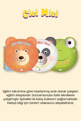 Cici Mici 2 Yaş (24+) Ay Okul Öncesi Eğitim Seti
