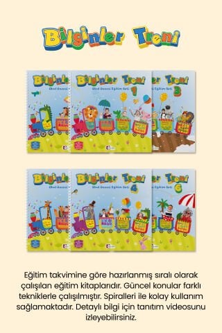 Bilginler Treni 3 Yaş (36+) Ay Okul Öncesi Eğitim Seti