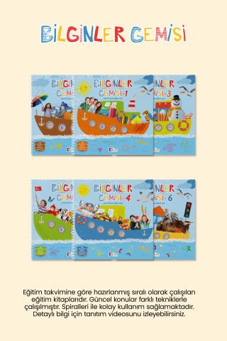 Bilginler Gemisi 5 Yaş (60+) Ay  Okul Öncesi Eğitim Seti