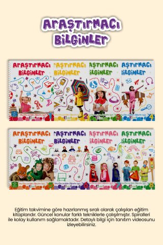 Araştırmacı Bilginler Okul Öncesi Bilim Öğretim Seti (5-6 Yaş)