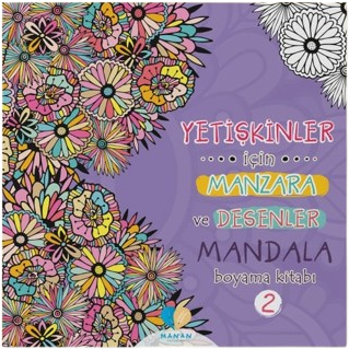 Manan Yayınları - Yetişkinler İçin Manzara ve Desenler Mandala Kitabı 2