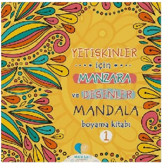 Manan Yayınları - Yetişkinler İçin Manzara ve Desenler Mandala Kitabı 1