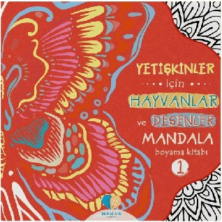 Manan Yayınları - Yetişkinler İçin Hayvanlar ve Desenler Mandala Kitabı 1