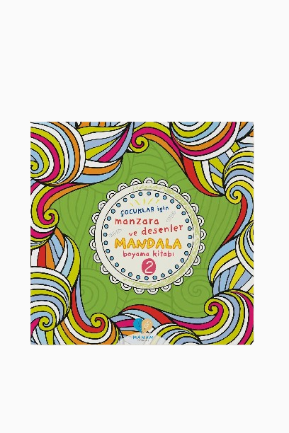 Çocuklar için Manzara ve Desenler Mandala Kitabı 2