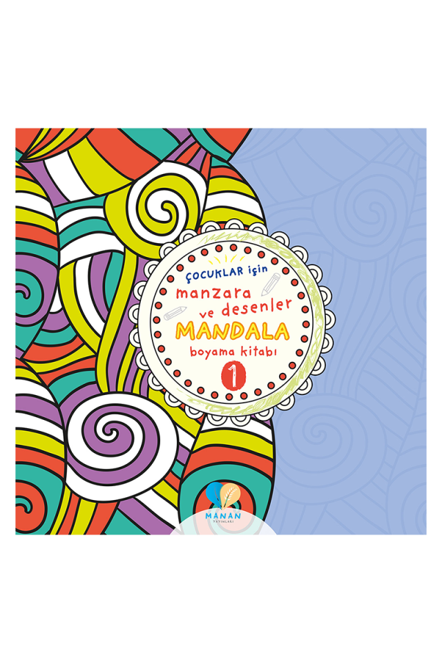 Çocuklar için Manzara ve Desenler Mandala Kitabı 1