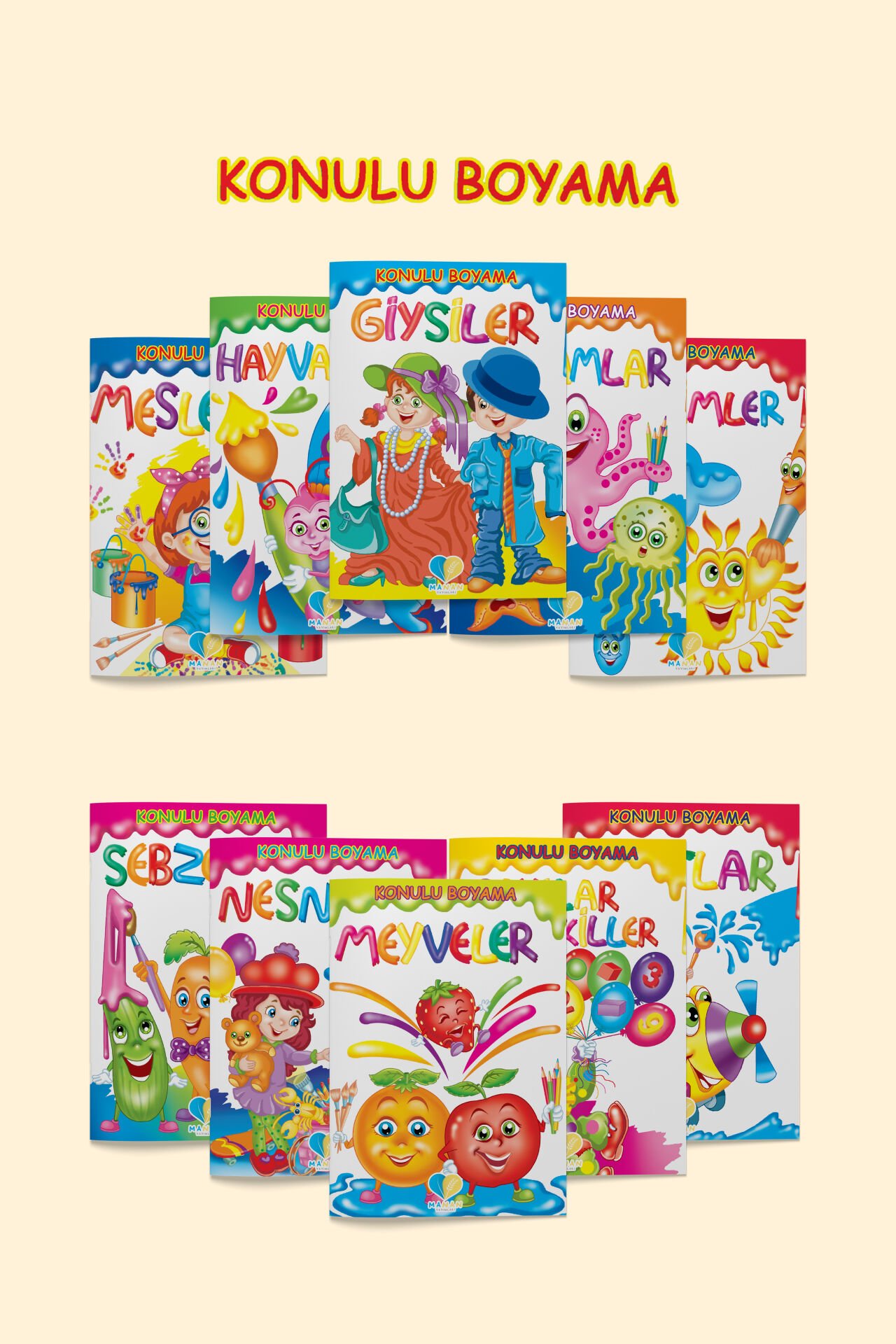 Themed Coloring Books Set