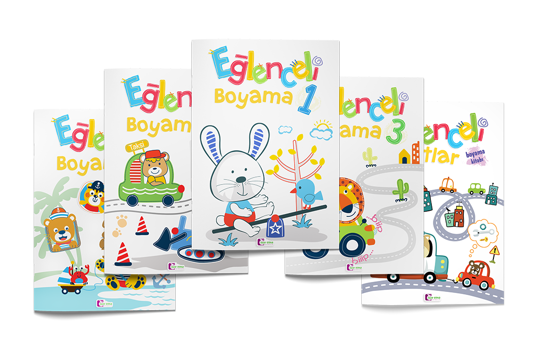 Mor Elma Yayıncılık Eğlenceli Boyama Kitabı 5 Adet