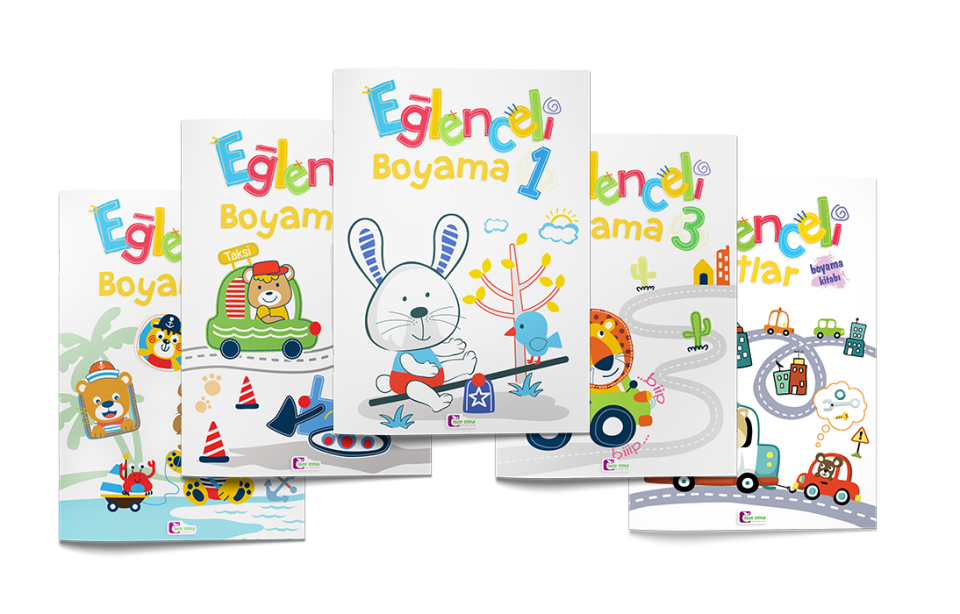 Mor Elma Yayıncılık Eğlenceli Boyama Kitabı 5 Adet