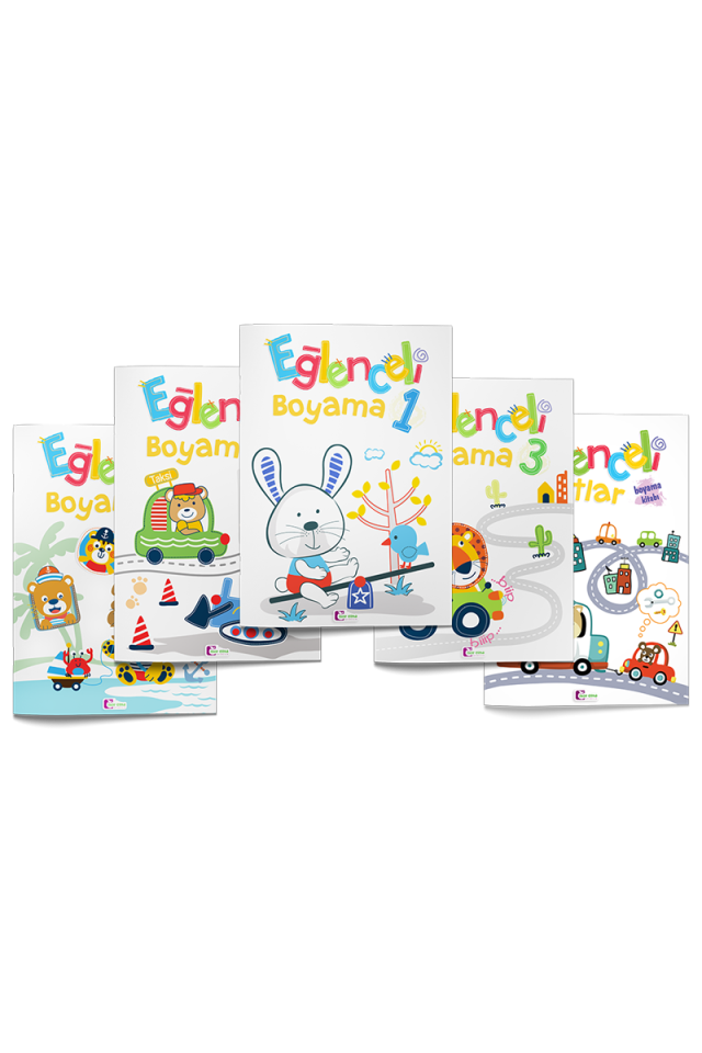 Mor Elma Yayıncılık Eğlenceli Boyama Kitabı 5 Adet