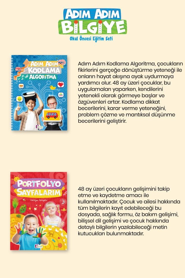 Adım Adım Bilgiye  5 Yaş (60+) Ay Okul Öncesi Eğitim Seti
