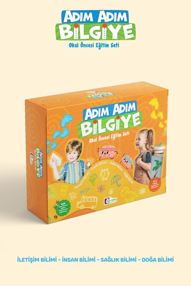 Adım Adım Bilgiye  5 Yaş (60+) Ay Okul Öncesi Eğitim Seti