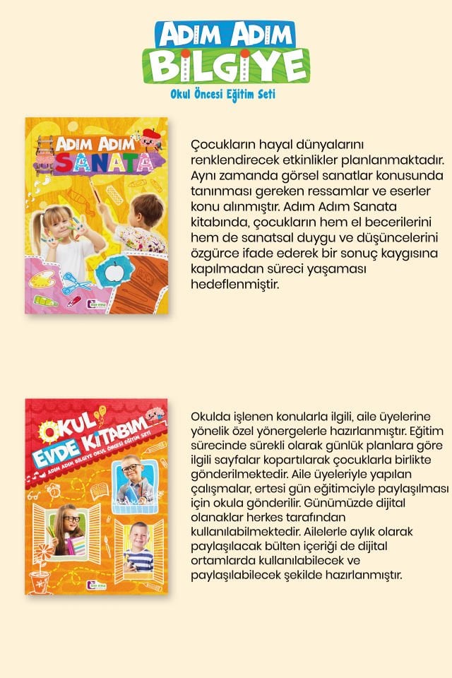 Adım Adım Bilgiye  5 Yaş (60+) Ay Okul Öncesi Eğitim Seti