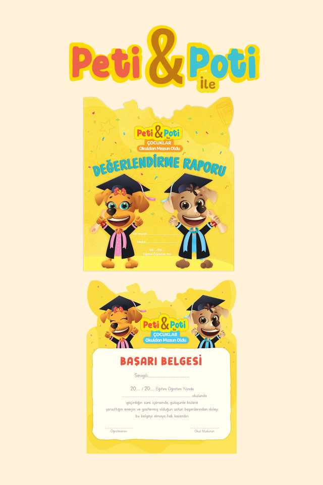 Peti & Poti 3 Yaş (36+) Ay Okul Öncesi Eğitim Seti