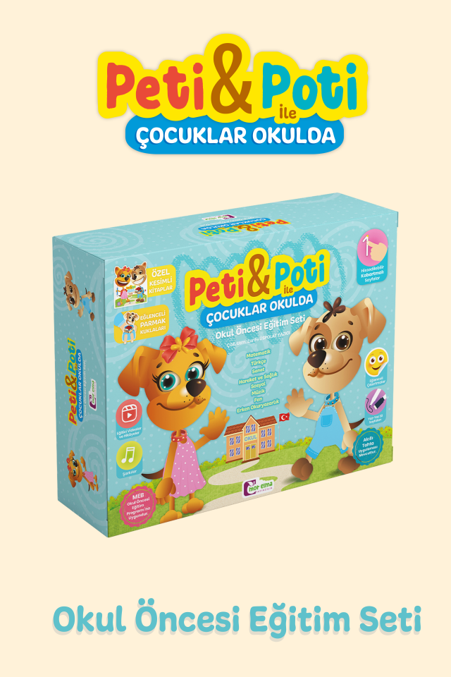 Peti & Poti 3 Yaş (36+) Ay Okul Öncesi Eğitim Seti