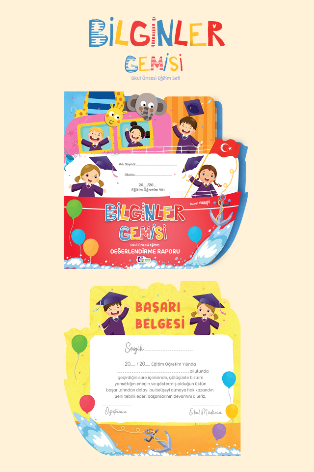 Özel Kesim Bilginler Gemisi 5 Yaş (60+) Ay Okul Öncesi Eğitim Seti