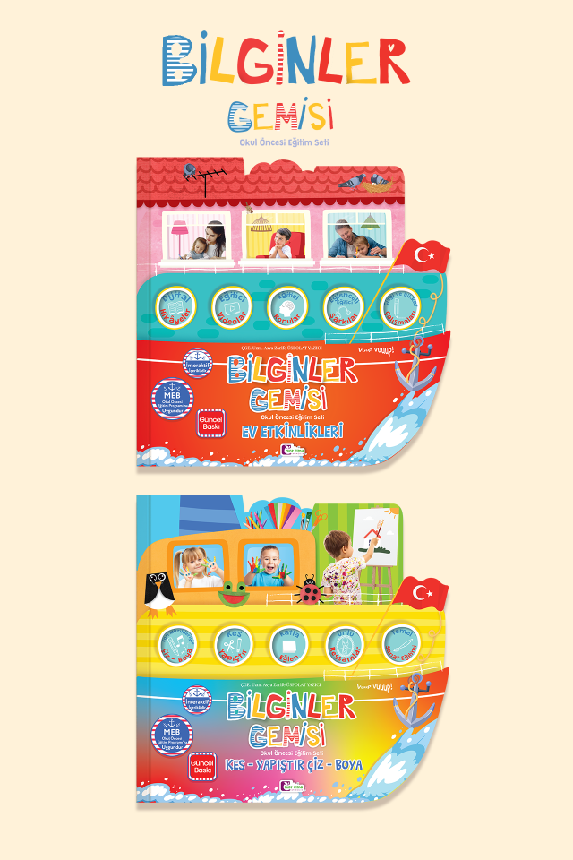 Özel Kesim Bilginler Gemisi 5 Yaş (60+) Ay Okul Öncesi Eğitim Seti
