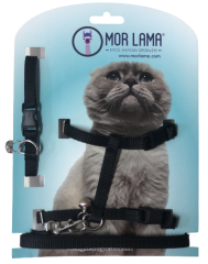 Kedi Göğüs Tasması Siyah