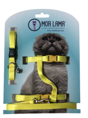 Kedi Göğüs Tasması Fosforlu Sarı