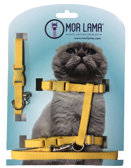 Kedi Göğüs Tasması Sarı