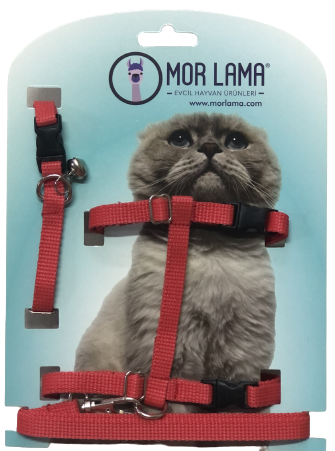 Kedi Göğüs Tasması Kırmızı