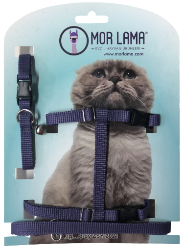 Kedi Göğüs Tasması Mor