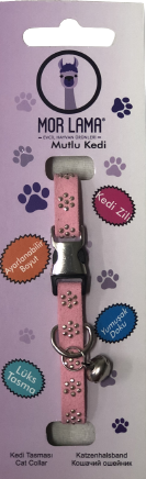 Kedi Boyun Tasması Taşlı Pembe