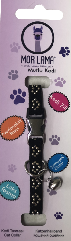 Kedi Boyun Tasması Taşlı Siyah