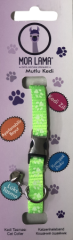Kedi Boyun Tasması Patili Metal Klipsli Yeşil