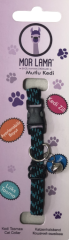 Kedi Boyun Tasması Lastikli Mavi Siyah