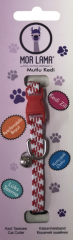 Kedi Boyun Tasması Lastikli Kırmızı Beyaz