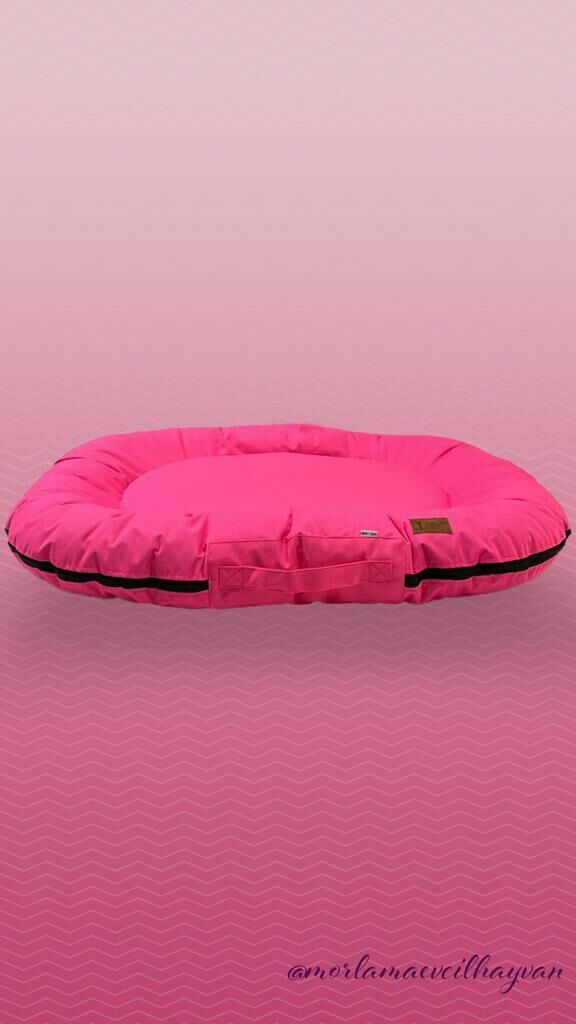 Dış Mekan Oval Yatak M Boy Pembe