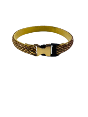 Mor Lama Diamond Gold Boyun Tasması L