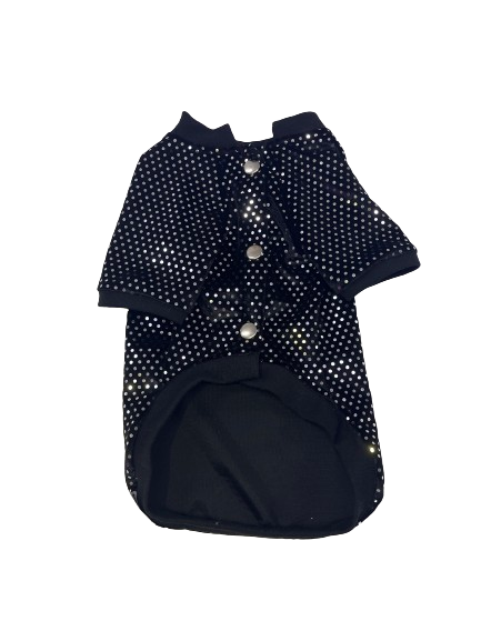 Mor Lama Diamond Siyah Çıtçıtlı Elbise Xsmall